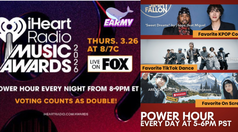 IhearRadio Music Awards 2026 article earmy