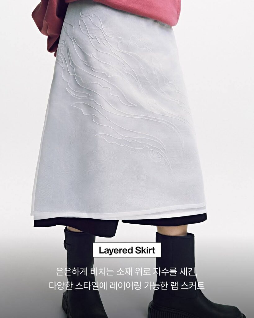 Falda varias capas arirang weverse