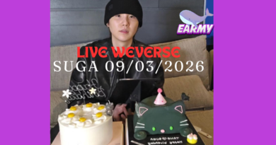 Live Weverse de SUGA de BTS 09/03/2026 , entérate de todo aquí.