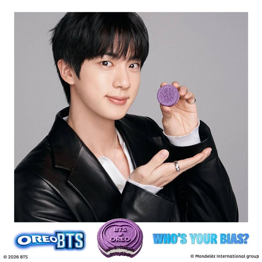imagen Jin bts x oreo