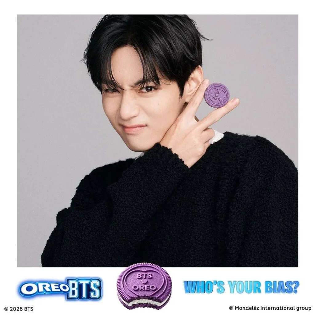 imagen Taehyung bts x oreo