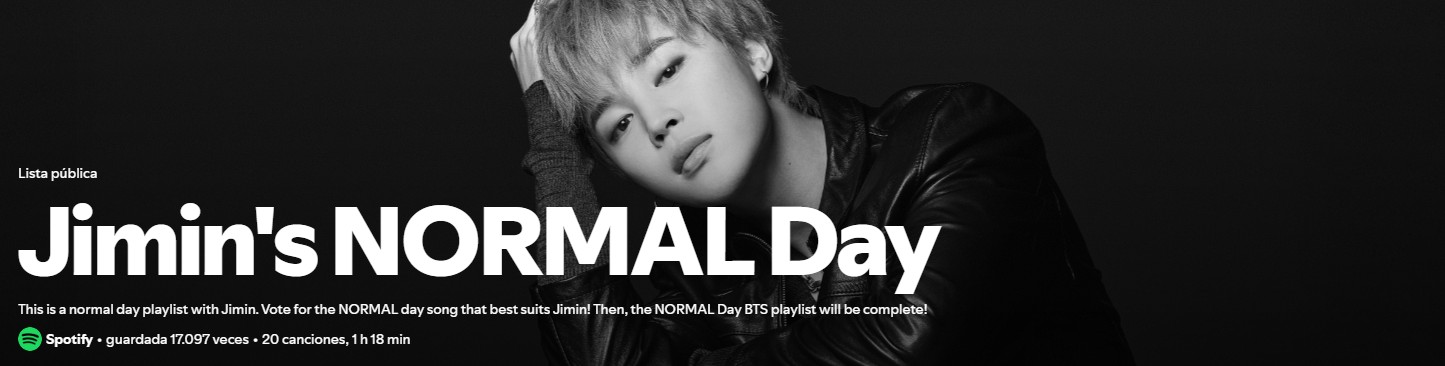 Lista Jimin's normal day
