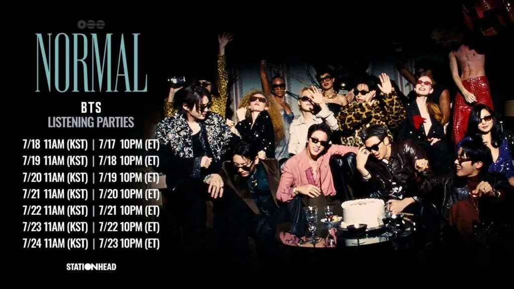 listening parties normal bts